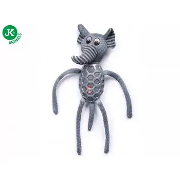 Elefánt csipogó szövet játék, gumi ráccsal ~41cm Jk 46125 Biztonságos fizetés