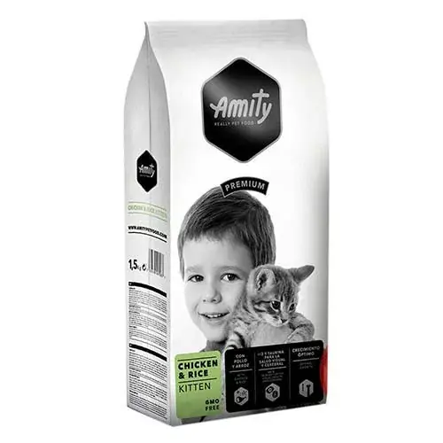 Legkelendőbb Amity Cat Kitten csirke-rizs 10 kg