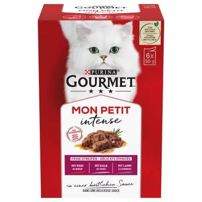 Gourmet Mon Petit Marha-borjú-bárány 6x50g Árcsökkenés