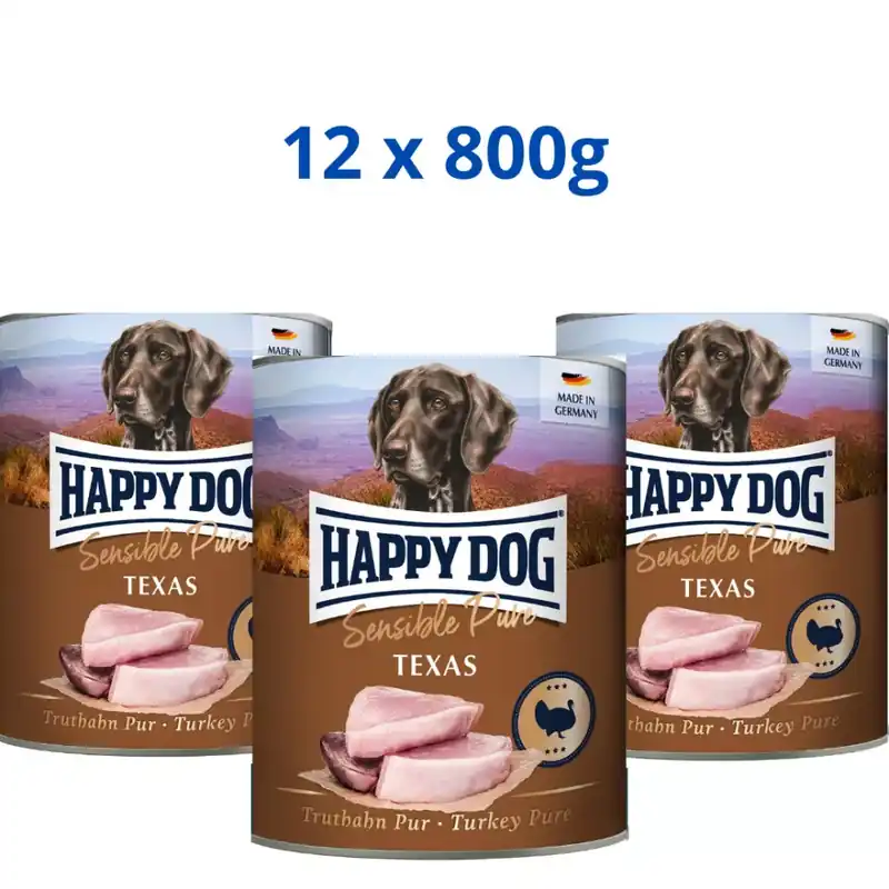 Ajánlat Happy Dog Texas 12x800g konzerv Pulyka