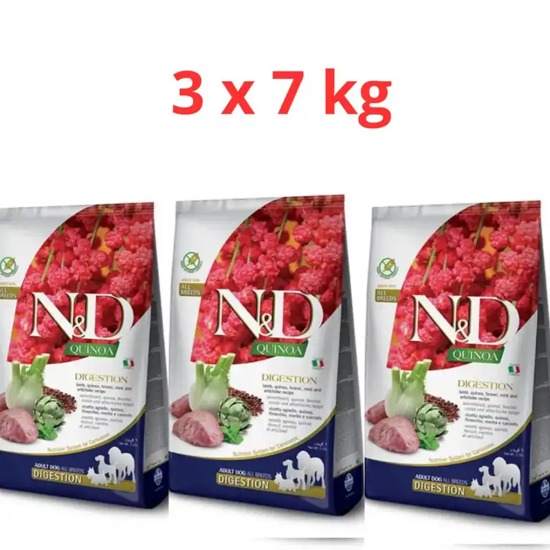 N&D Quinoa Dog 3x7kg Digestion Med/Max Biztonságos vásárlás