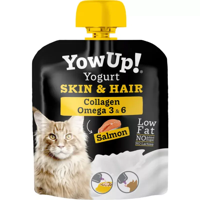Azonnal elérhető YowUp! Skin&Hair joghurt cicáknak 85g