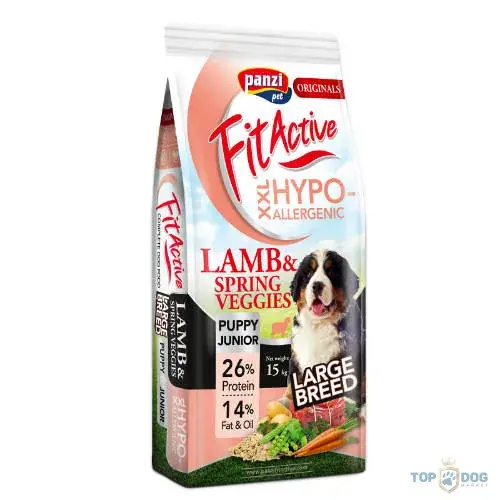 FitActive ORIGINALS 15kg PUPPY&JUNIOR LARGE BREED HYPOALLERGENIC Lamb&Spring Veggies Korlátozott ajánlat
