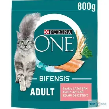 Gyors szállítás PURINA ONE 800gr Adult Lazac
