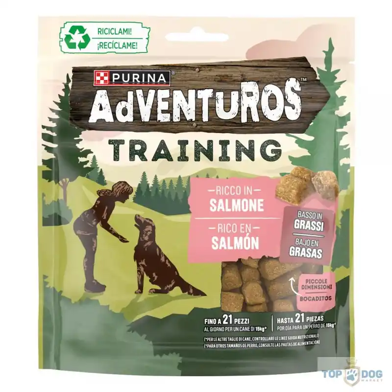 Szezonális akció ADVENTUROS Training Salmon kutya jutalomfalat 115gr