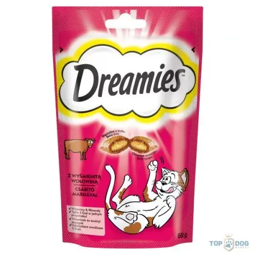 Akciós ár Dreamies Jutalomfalat Marhás 60g