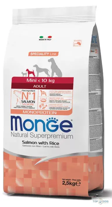 Monge Mini Adult salmon & rice 7,5 kg Különleges ajánlat