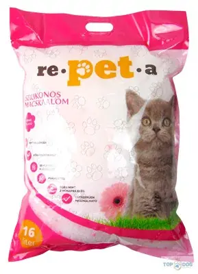 Repeta 16L/6,5kg szilikonos macskaalom virágos Árcsökkenés