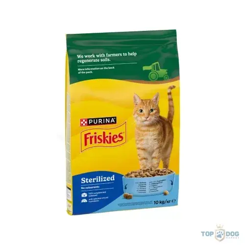 FRISKIES 3x10kg Steril lazac és zöldség ivartalanított száraz eledel felnőtt macskáknak Nézd meg most