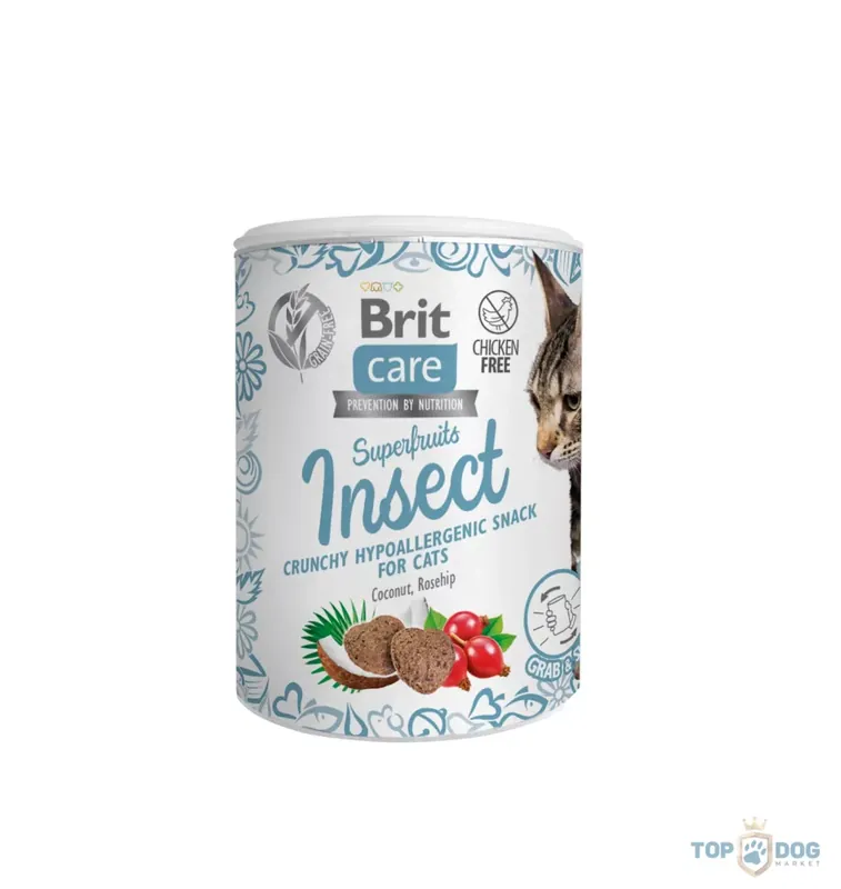 Brit Care Cat Snack Superfruits Insect 100g Újdonság