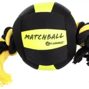 Játék Matchball 18cm Aqua Ball kötéllel, fekete és sárga 5345438 Expressz szállítás