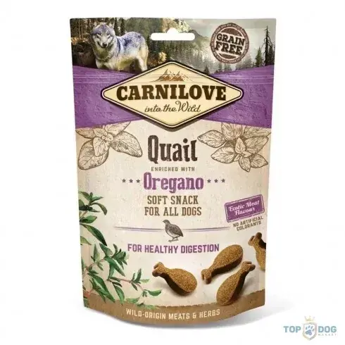 Akciós ár Carnilove Dog Jutalomfalat Semi Moist Quail&oregano - Fürj oregánóval 200g