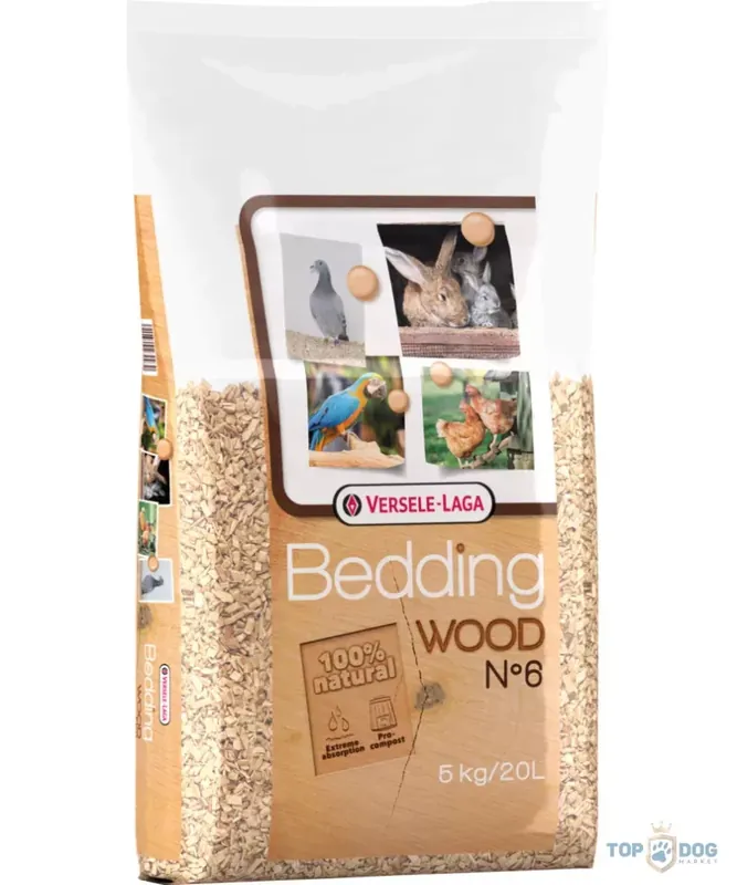 Vedd meg online Versele-Laga Wood Bedding n6 20l zúzott bükkfa alom 5kg