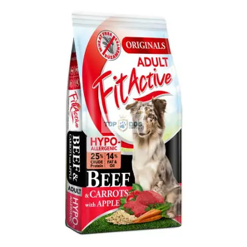 Gyors szállítás FitActive Wheatfree 12+1.2kg Adult Hypoallergenic BEEF