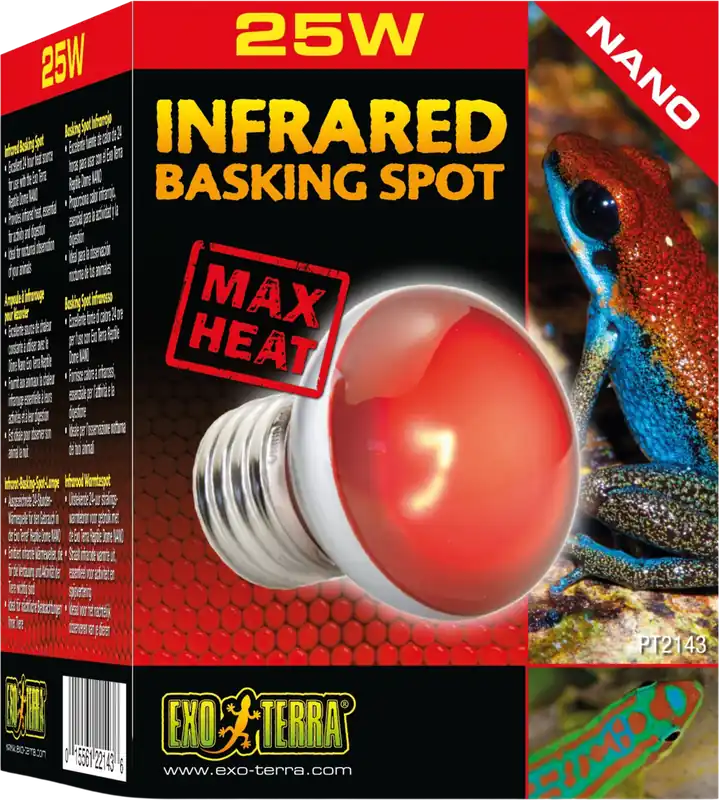 Azonnal elérhető Exo Terra Infrared Basking Spot NANO 25W.