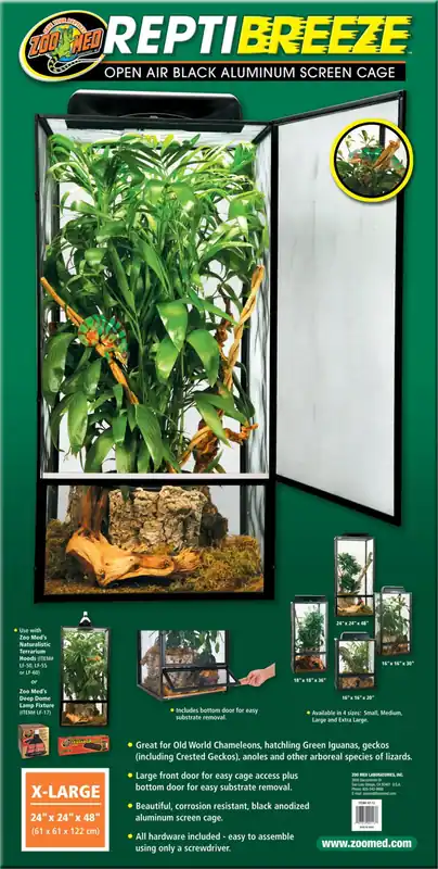 Zoo Med ReptiBreeze Alum Screen Cage 61x61x122cm Vedd meg online