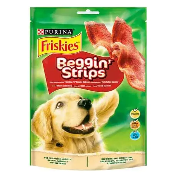 FRISKIES Beggin‘ Strips jutalomfalat kutyáknak 120g Gyors szállítás