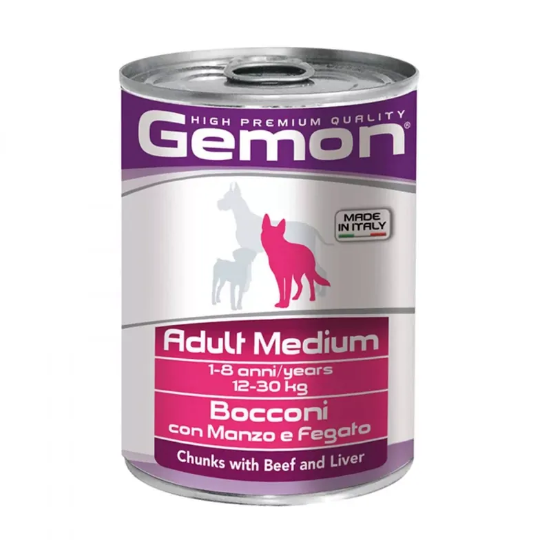 Ajánlat Gemon Dog Konzerv Medium Marha-máj 415g