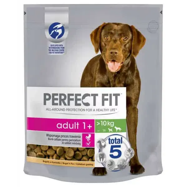 Gyors szállítás PERFECT FIT száraztáp csirkehússal felnőtt kutyák számára 1,4kg