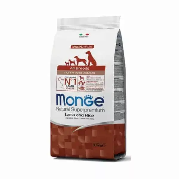 MONGE All Breeds Puppy & Junior Bárány 12kg Olcsó