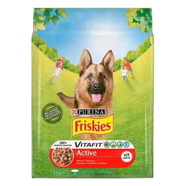 Alacsony ár FRISKIES Active Marhahússal 3kg