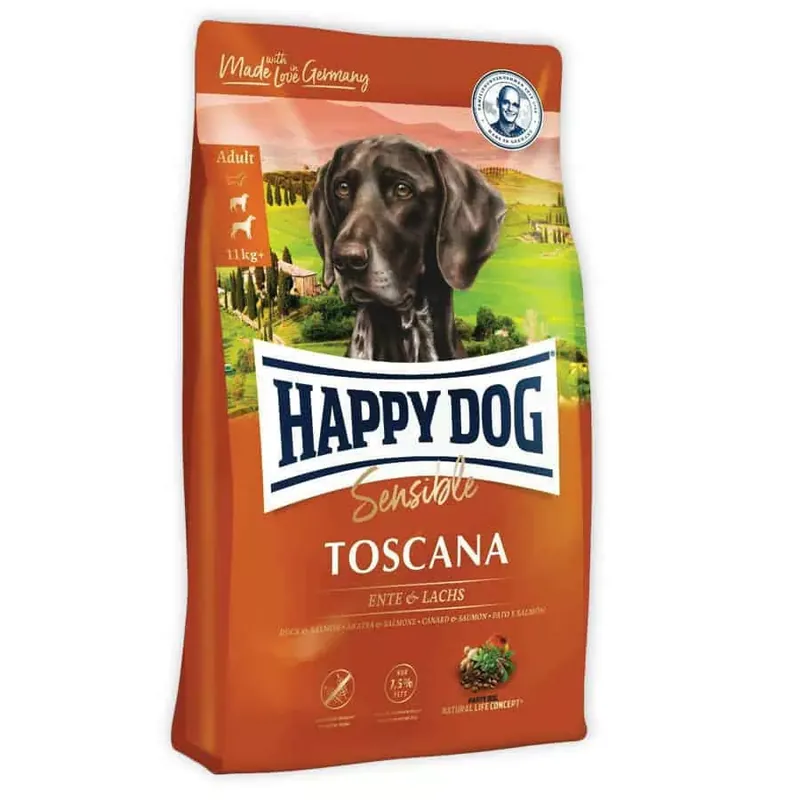 Happy Dog Sensible Toscana - Kacsa ás lazac 4kg Szuper ajánlat