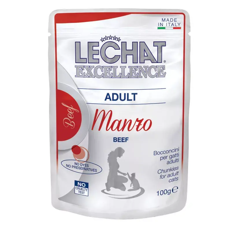 Biztonságos vásárlás LeChat Excellence Marhahússal 100g