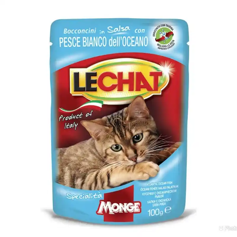 Olcsóbb LeChat Premium Alutasakos Halas falatkák 100g