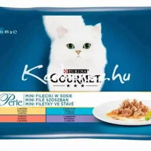Gourmet Perle macskaeledel 4*85 g Hús, hal, szószban Biztonságos vásárlás