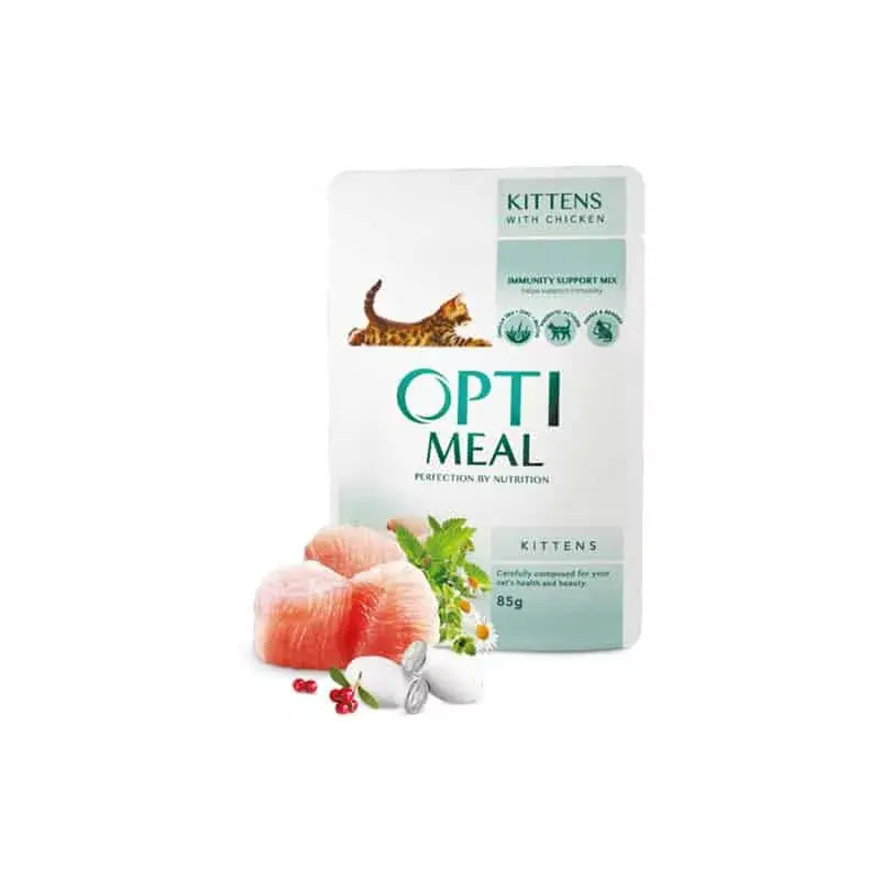 Csak ma OPTIMEAL CAT POUCH KITTEN 85G CSIRKE