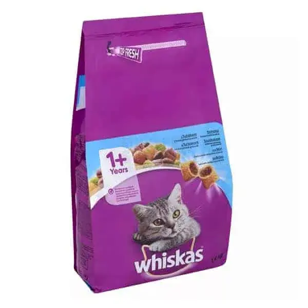 WHISKAS száraz macskaeledel tonhallal 1,4kg Vedd meg online