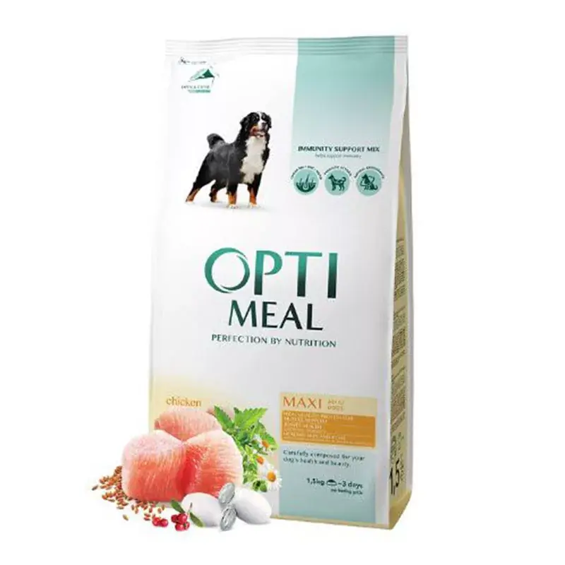 OPTIMEAL DOG SZÁRAZ TÁP FELNŐTT KUTYÁKNAK CSIRKÉVEL 4KG Népszerű
