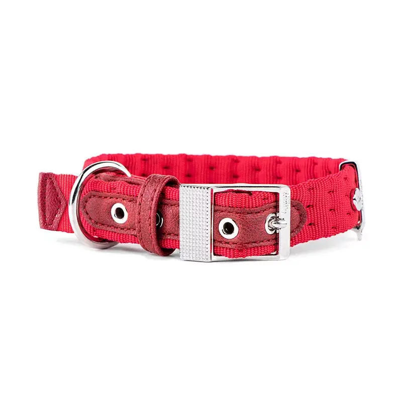 Ajánlat MY FAMILY MILANO NYAKÖRV BŐR-TEXTIL 37-45CM PIROS