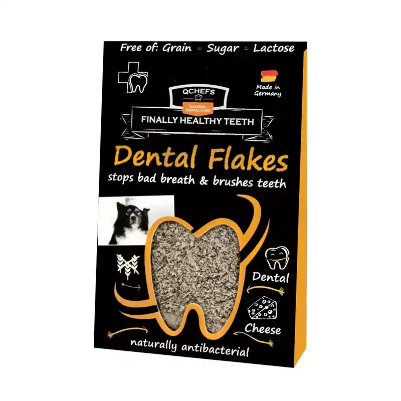 Qchefs Dental Flakes - Természetes fogtisztító pehely kutyáknak 90G Árengedmény