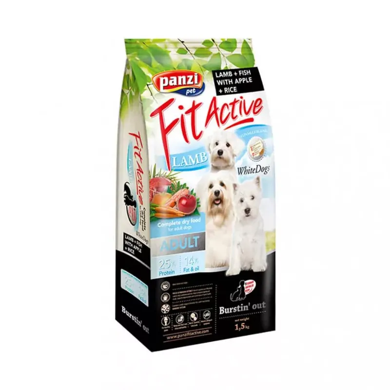 Expressz szállítás FitActive White Dogs kutyaeledel / Bárány-Hal 1,5 kg
