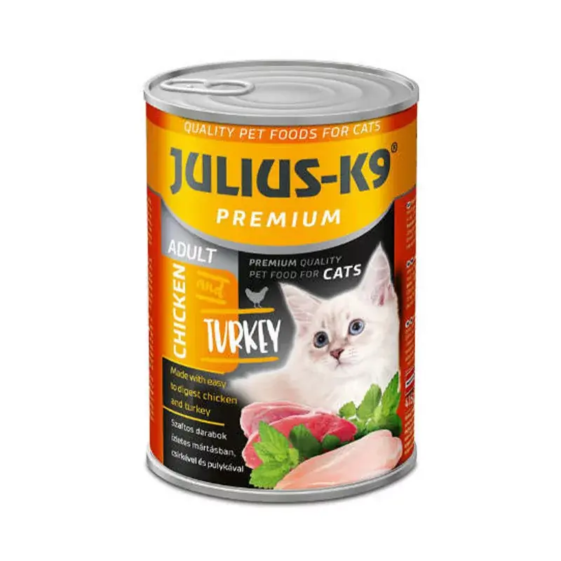 Csak ma xJULIUS K-9 CAT ADULT KONZERV 415G CSIRKE-PULYKA
