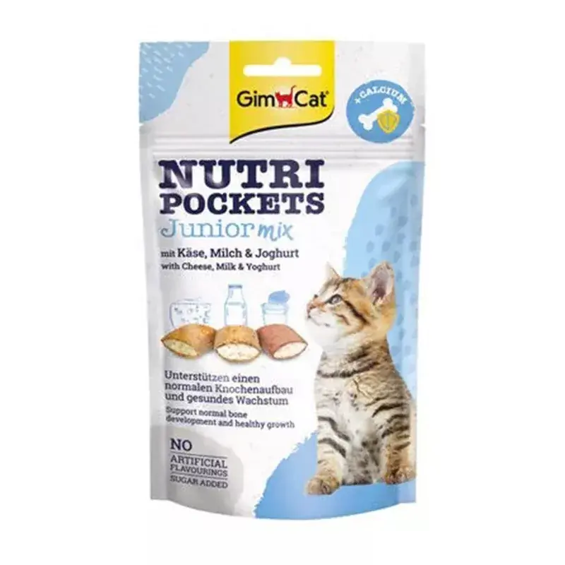 Expressz kézbesítés GIMCAT SNACK NUTRIPOCKETS 60G JUNIOR MIX