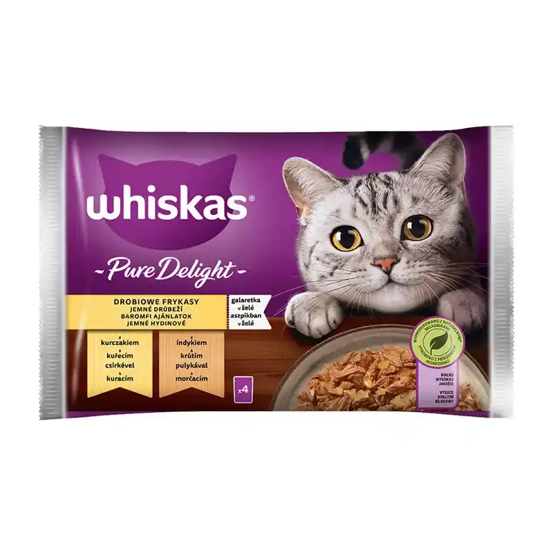 WHISKAS CAT POUCH PURE DELI 4X85G CSI-PU ASZP Kedvezmény