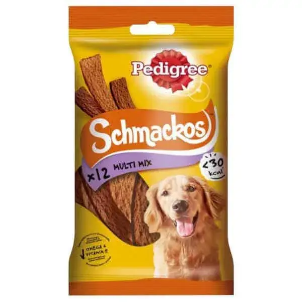 PEDIGREE SCHMACKOS Jutalomfalat Marha, bárány és baromfi 86g Végkiárusítás