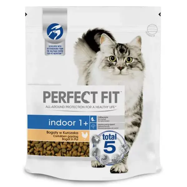 Rendeld meg most PERFECT FIT Indoor száraztáp csirkehússal felnőtt macskák számára 750g