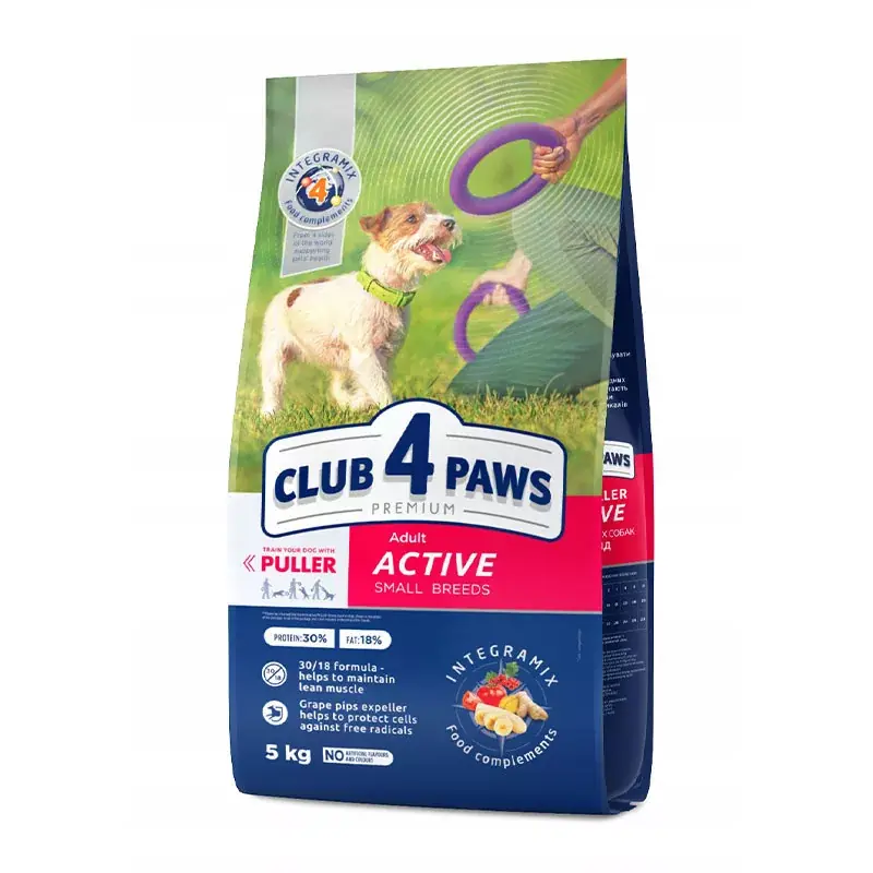 Biztonságos vásárlás CLUB4PAWS DOG DRY ACTIVE SMALL 5KG