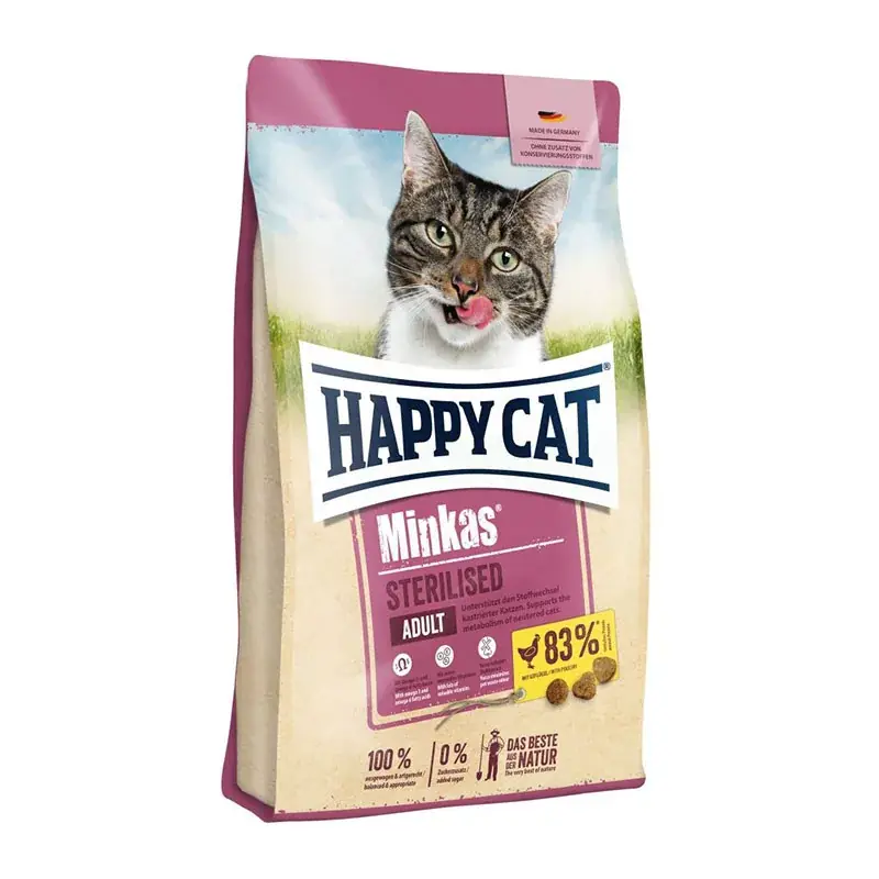 xHAPPY CAT MINKAS STERILISED 1,5KG BAROMFI Legjobb ár