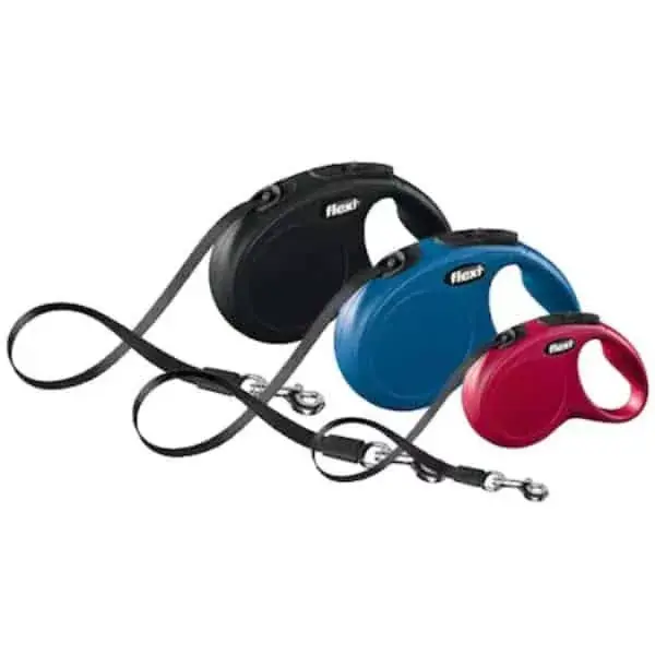 Olcsó Flexi Classic szalagos automata póráz - M/5m/25kg-ig/piros
