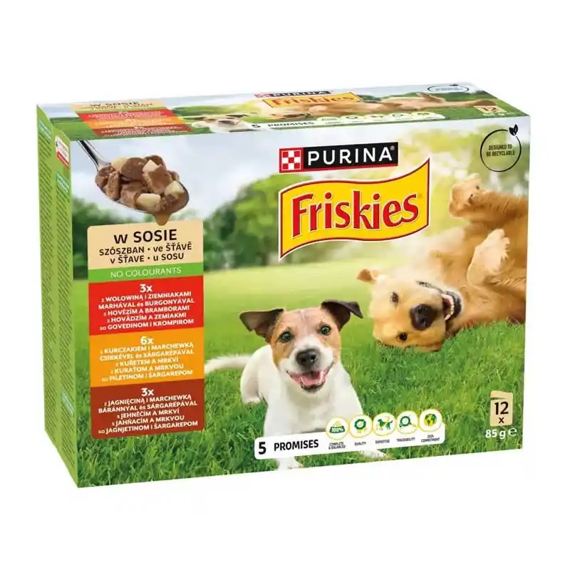 FRISKIES DOG V. G ADULT SZÓSZ 12X85G M/CS/B Kedvezmény