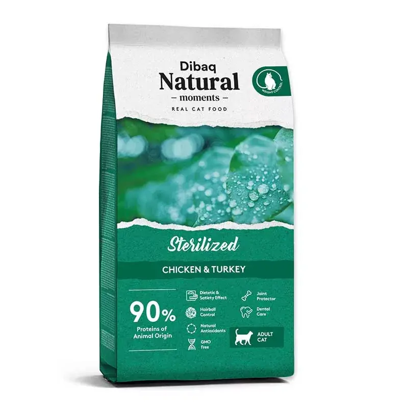 Szezonális akció DIBAQ NATURAL MOMENTS STERILIZED CHICKEN & TURKEY - MAGAS PRÉMIUM MINŐSÉGŰ ELEDE