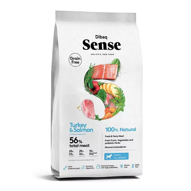 Akciós ár Dibaq Sense DOG GF PUPPY 2kg LAZAC-PULYKA