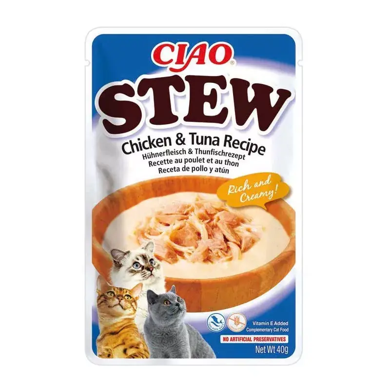 Kedvezményes ár CHURU CIAO STEW JUTIFALAT 40G CSIRKE-TONHAL