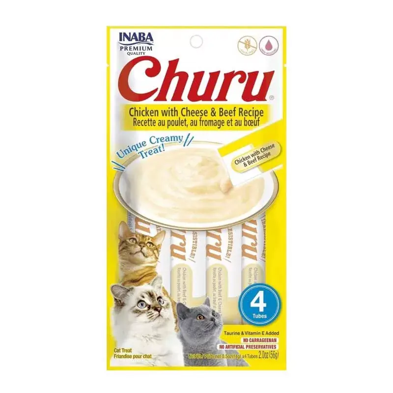 Csak ma CHURU CIAO SUPER PREMIUM JUTIFALAT 4x14G CSIRKE SAJTTAL ÉS MARHÁVAL
