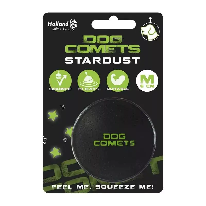 Csak ma DOG COMETS BALL STARDUST M BLACK-GREEN