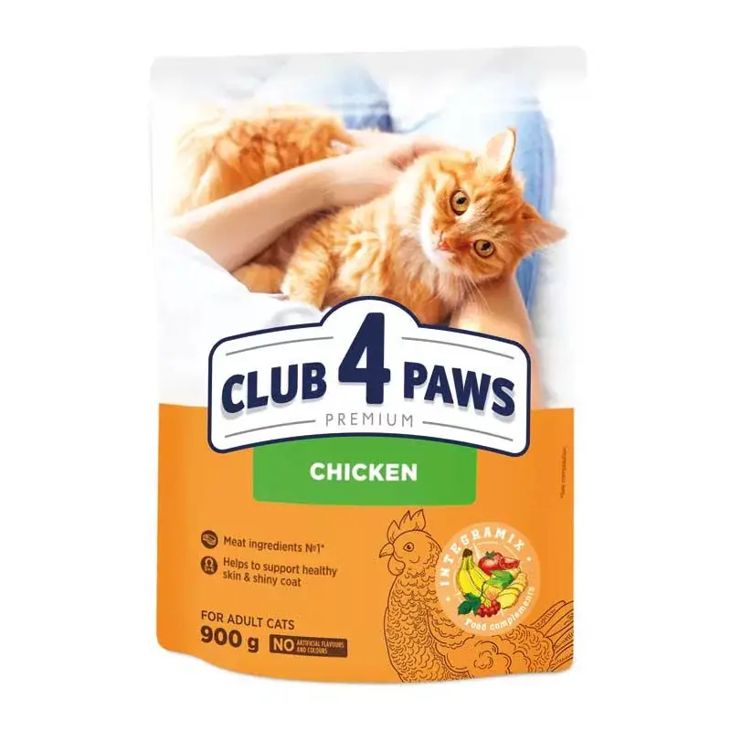 CLUB4PAWS CAT DRY CSIRKE 900G NEW Legkelendőbb